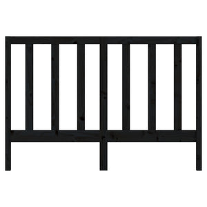 vidaXL Bed Headboard Black 146x4x100 cm Solid Wood Pine