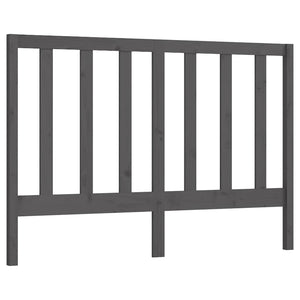 vidaXL Bed Headboard Grey 156x4x100 cm Solid Wood Pine