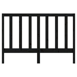 vidaXL Bed Headboard Black 156x4x100 cm Solid Wood Pine