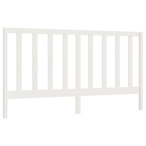 vidaXL Bed Headboard White 206x4x100 cm Solid Wood Pine