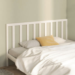 vidaXL Bed Headboard White 206x4x100 cm Solid Wood Pine