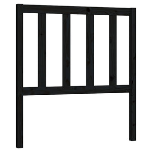 vidaXL Bed Headboard Black 81x4x100 cm Solid Wood Pine