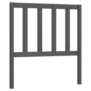 vidaXL Bed Headboard Grey 106x4x100 cm Solid Wood Pine