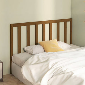 vidaXL Bed Headboard Honey Brown 126x4x100 cm Solid Wood Pine