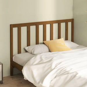 vidaXL Bed Headboard Honey Brown 126x4x100 cm Solid Wood Pine