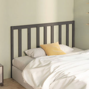 vidaXL Bed Headboard Grey 166x4x100 cm Solid Wood Pine