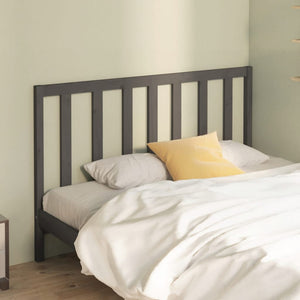 vidaXL Bed Headboard Grey 166x4x100 cm Solid Wood Pine