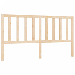 vidaXL Bed Headboard 206x4x100 cm Solid Wood Pine