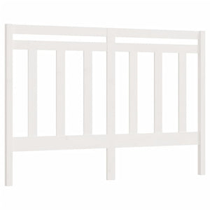 vidaXL Bed Headboard White 126x4x100 cm Solid Wood Pine