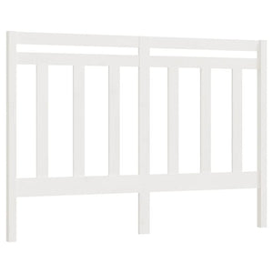 vidaXL Bed Headboard White 146x4x100 cm Solid Wood Pine