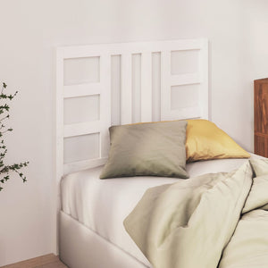 vidaXL Bed Headboard White 81x4x100 cm Solid Wood Pine