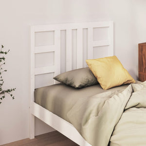 vidaXL Bed Headboard White 81x4x100 cm Solid Wood Pine