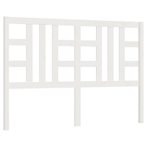 vidaXL Bed Headboard White 126x4x100 cm Solid Wood Pine