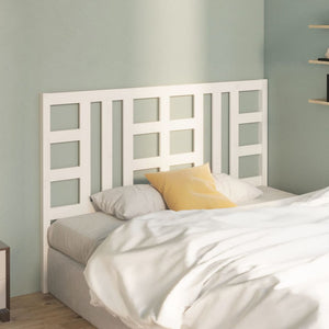 vidaXL Bed Headboard White 146x4x100 cm Solid Wood Pine