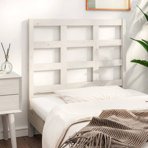 vidaXL Bed Headboard White 95.5x4x100 cm Solid Wood Pine