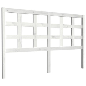 vidaXL Bed Headboard White 156x4x100 cm Solid Wood Pine