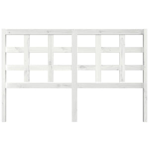 vidaXL Bed Headboard White 156x4x100 cm Solid Wood Pine