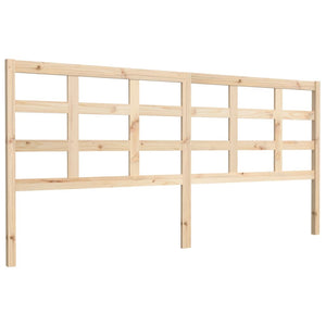 vidaXL Bed Headboard 205.5x4x100 cm Solid Wood Pine