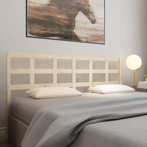 vidaXL Bed Headboard 205.5x4x100 cm Solid Wood Pine