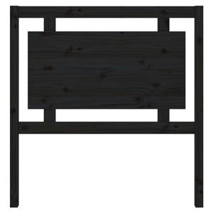 vidaXL Bed Headboard Black 95.5x4x100 cm Solid Pine Wood