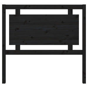 vidaXL Bed Headboard Black 105.5x4x100 cm Solid Pine Wood