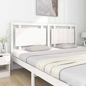 vidaXL Bed Headboard White 185.5x4x100 cm Solid Pine Wood