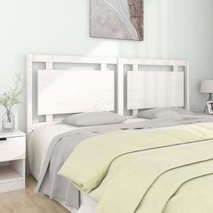 vidaXL Bed Headboard White 185.5x4x100 cm Solid Pine Wood