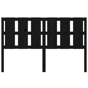 vidaXL Bed Headboard Black 155.5x4x100 cm Solid Wood Pine