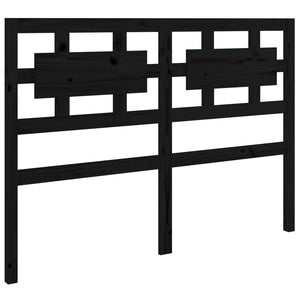 vidaXL Bed Headboard Black 145.5x4x100 cm Solid Wood Pine