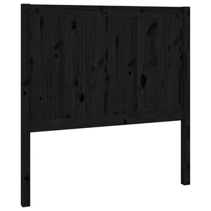 vidaXL Bed Headboard Black 80.5x4x100 cm Solid Pine Wood