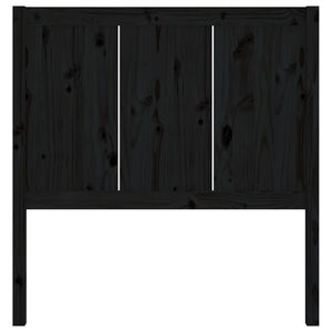 vidaXL Bed Headboard Black 80.5x4x100 cm Solid Pine Wood