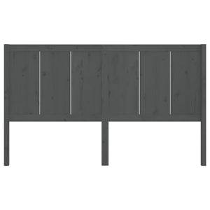 vidaXL Bed Headboard Grey 125.5x4x100 cm Solid Pine Wood