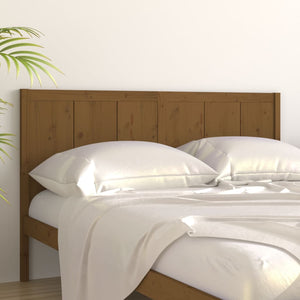 vidaXL Bed Headboard Honey Brown 205.5x4x100 cm Solid Pine Wood