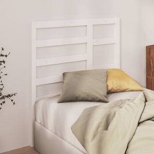 vidaXL Bed Headboard White 81x4x104 cm Solid Wood Pine