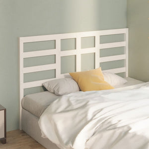 vidaXL Bed Headboard White 126x4x104 cm Solid Wood Pine