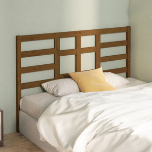 vidaXL Bed Headboard Honey Brown 126x4x104 cm Solid Wood Pine