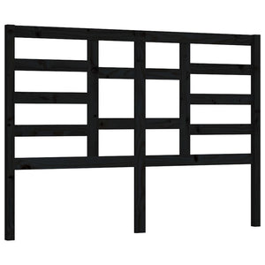 vidaXL Bed Headboard Black 126x4x104 cm Solid Wood Pine