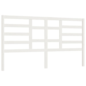 vidaXL Bed Headboard White 206x4x104 cm Solid Wood Pine