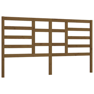 vidaXL Bed Headboard Honey Brown 206x4x104 cm Solid Wood Pine