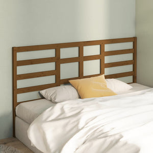 vidaXL Bed Headboard Honey Brown 206x4x104 cm Solid Wood Pine