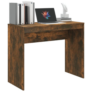 vidaXL Desk Smoked Oak 90x40x72 cm Engineered Wood