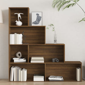 vidaXL Book Cabinet Brown Oak 155x24x160 cm