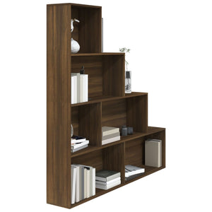 vidaXL Book Cabinet Brown Oak 155x24x160 cm