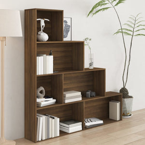 vidaXL Book Cabinet Brown Oak 155x24x160 cm