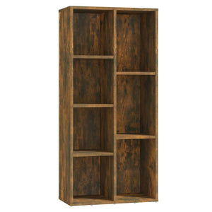 vidaXL Book Cabinet Smoked Oak 50x25x106 cm