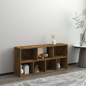 vidaXL Book Cabinet Smoked Oak 50x25x106 cm