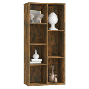 vidaXL Book Cabinet Smoked Oak 50x25x106 cm