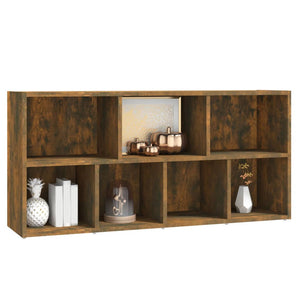 vidaXL Book Cabinet Smoked Oak 50x25x106 cm