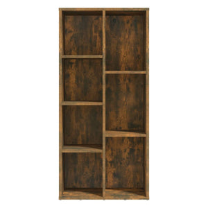 vidaXL Book Cabinet Smoked Oak 50x25x106 cm