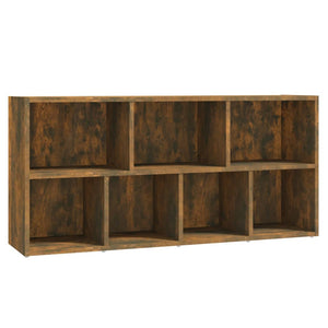 vidaXL Book Cabinet Smoked Oak 50x25x106 cm